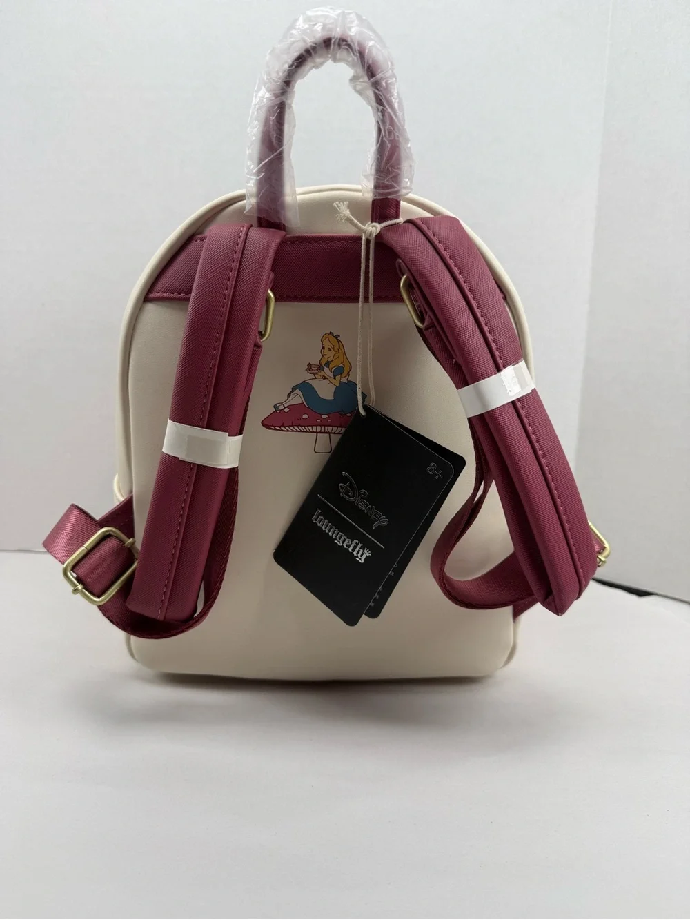 Loungefly Disney Alice in Wonderland Mushroom Tea Party Mini Backpack & Wallet